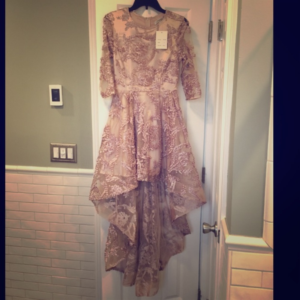 Maniju evening dress in Rose